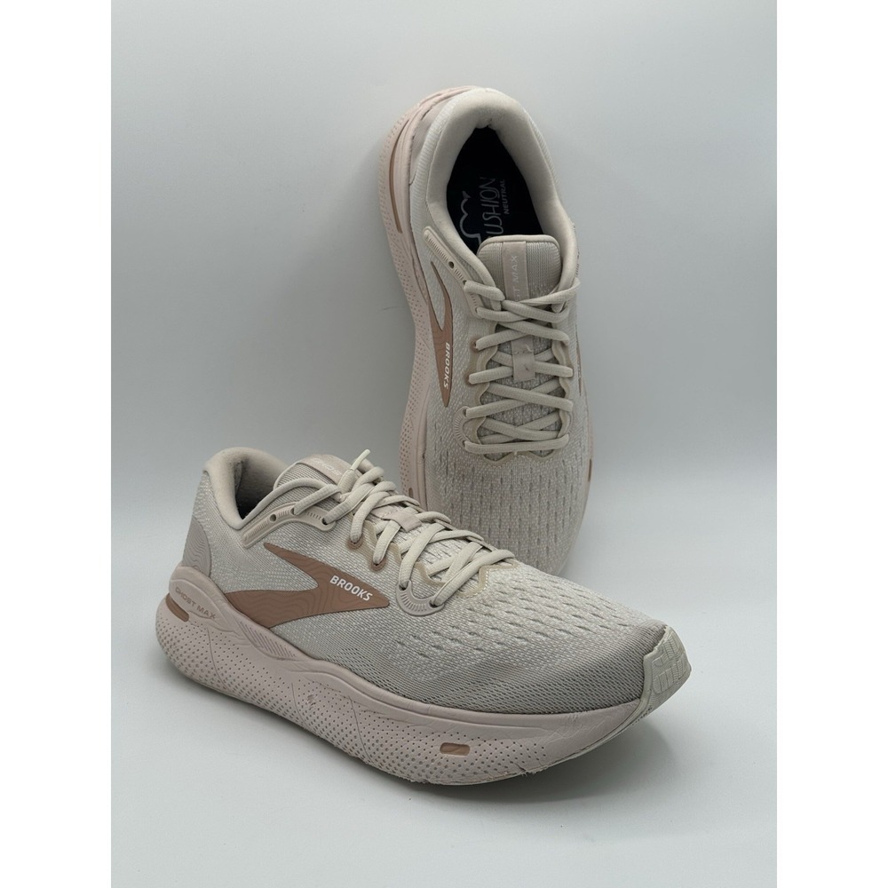 Brooks Ghost Max Crystal Grey Tuscany Women's Shoes Cushion Sneakers Size 11 - Picture 9 of 13